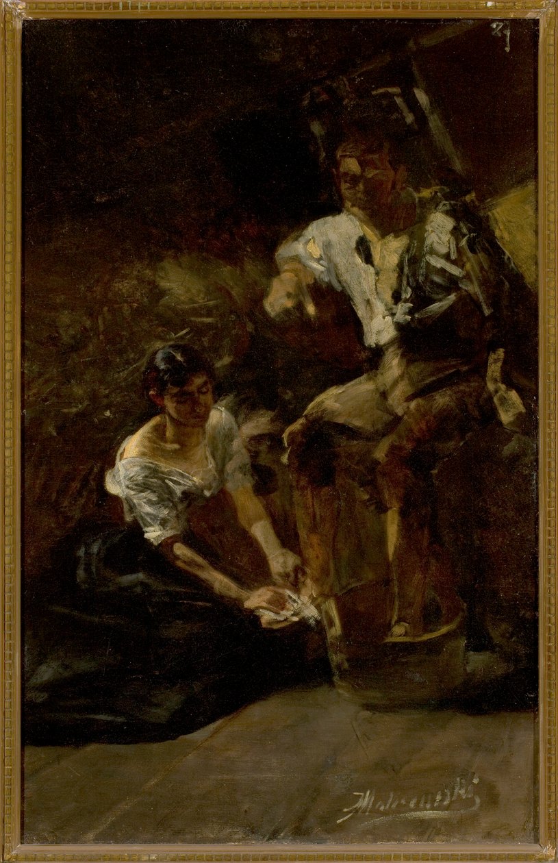 Lavement des pieds (scène sibérienne) - Jacek Malczewski