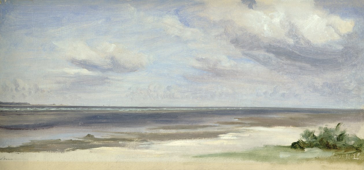 Une plage sur la mer Baltique à Laboe, 1842 - Jacob Gensler