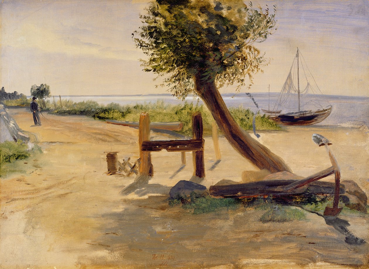 Les Rives de l'Elbe, 1840 | Jacob Gensler | Estampe d'art