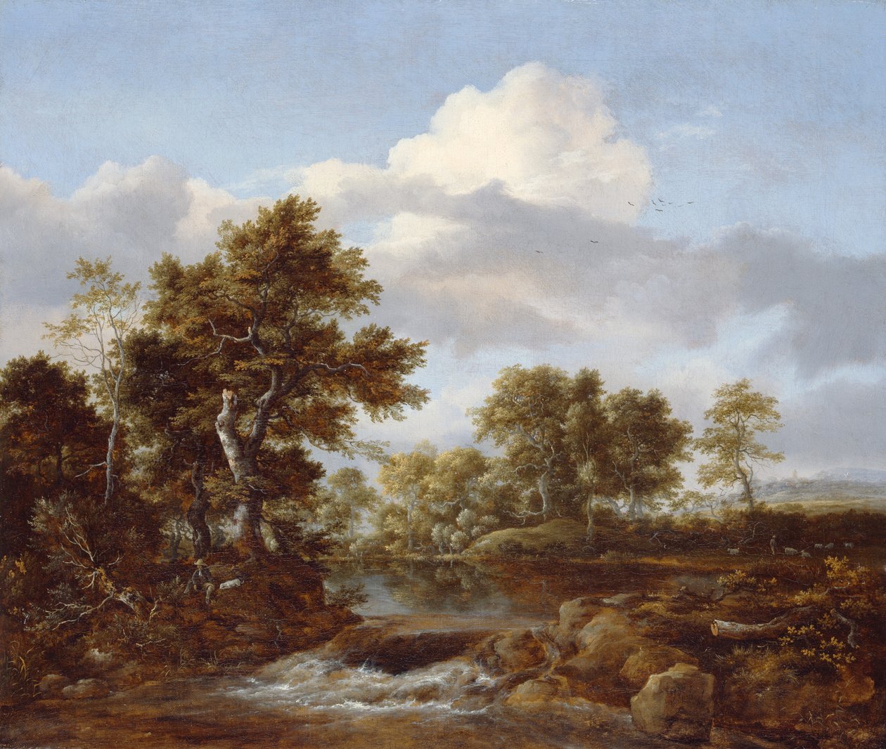 Paysage boisé avec un ruisseau, vers 1665-68 - Jacob van Ruisdael