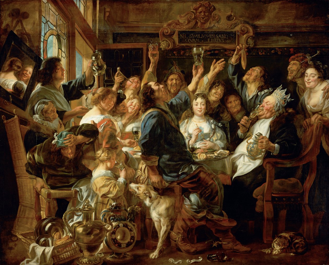 La Fête du Roi de la Fève - Jacob Jordaens