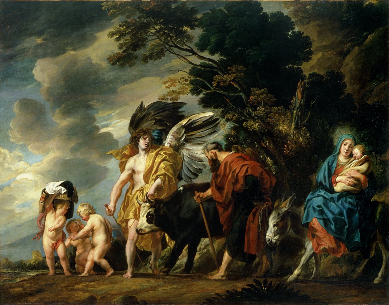 La Fuite en Égypte, 1647 - Jacob Jordaens