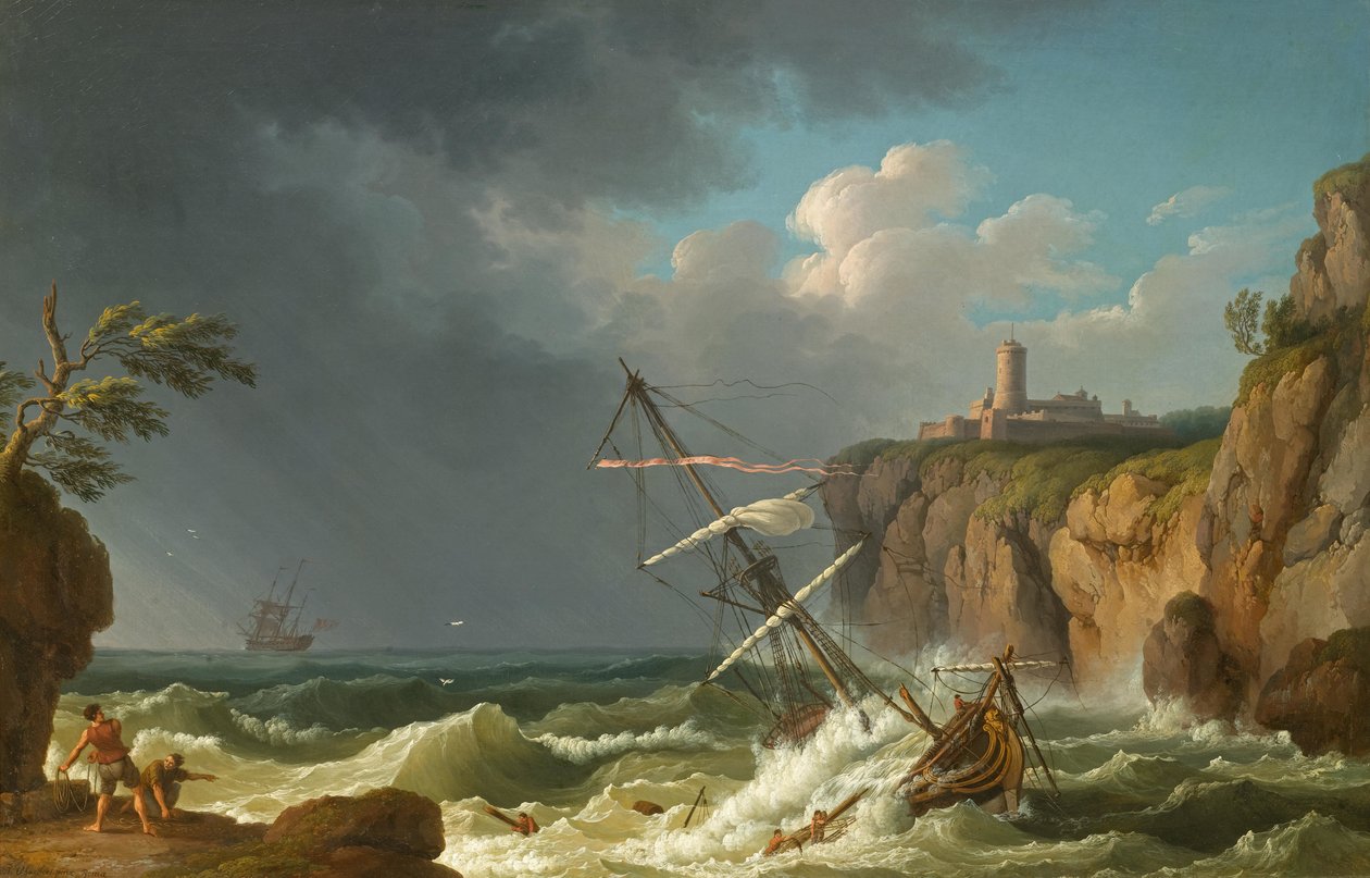 Un naufrage - Jacob-Philippe Hackert