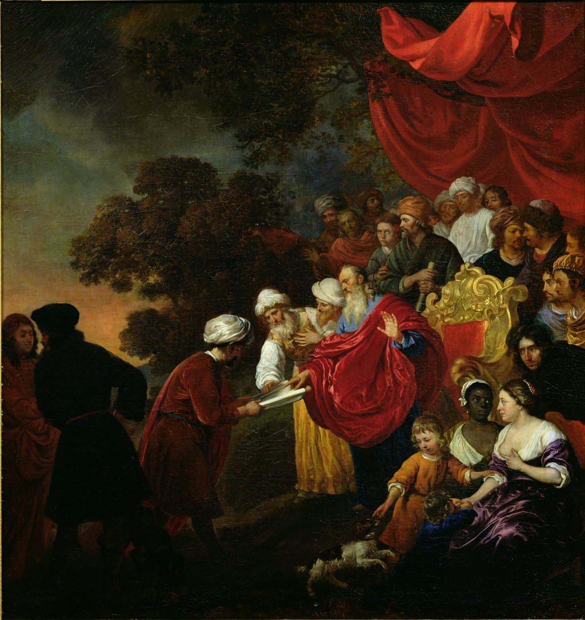 Zorobabel Montrant un Plan de Jérusalem à Cyrus - Jacob or Jacques van Loo
