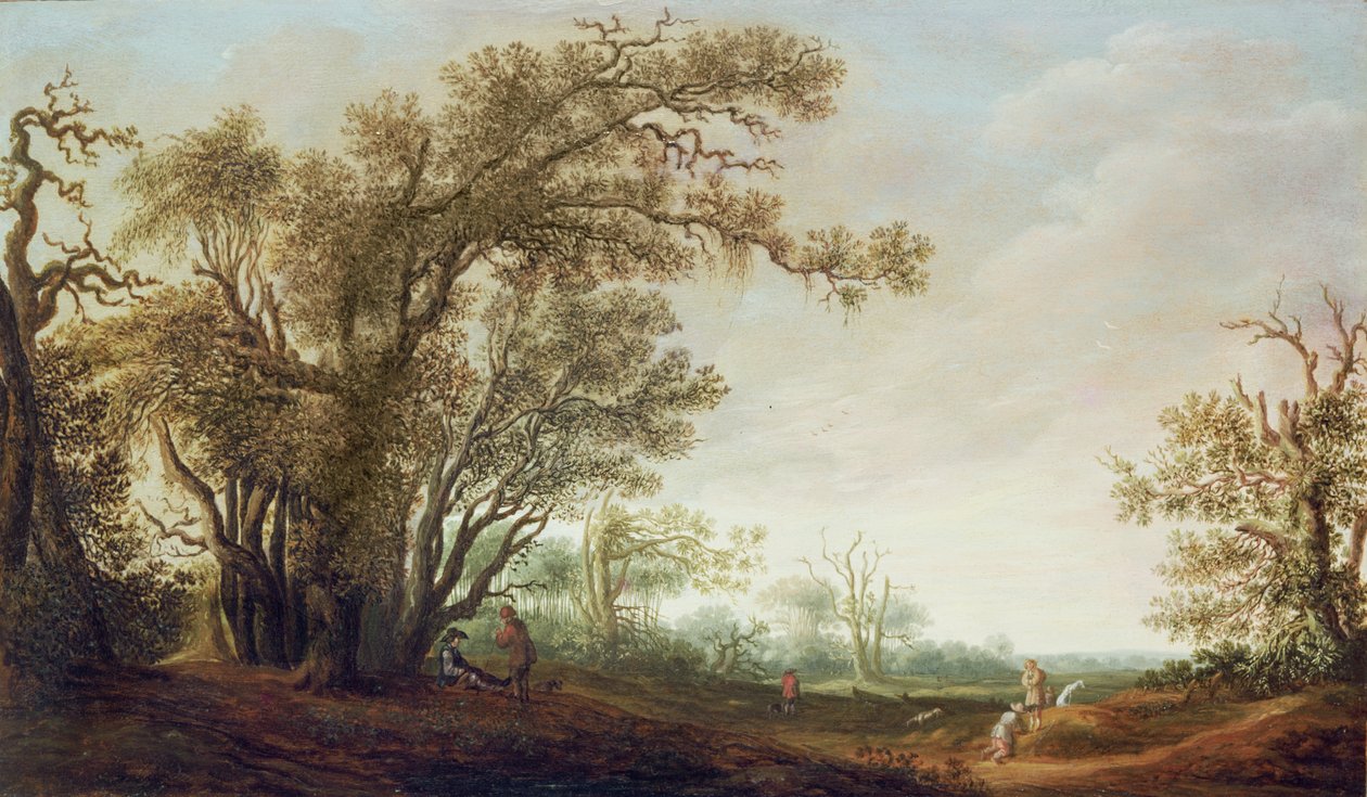Figures dans un paysage - Jacob van Mosscher