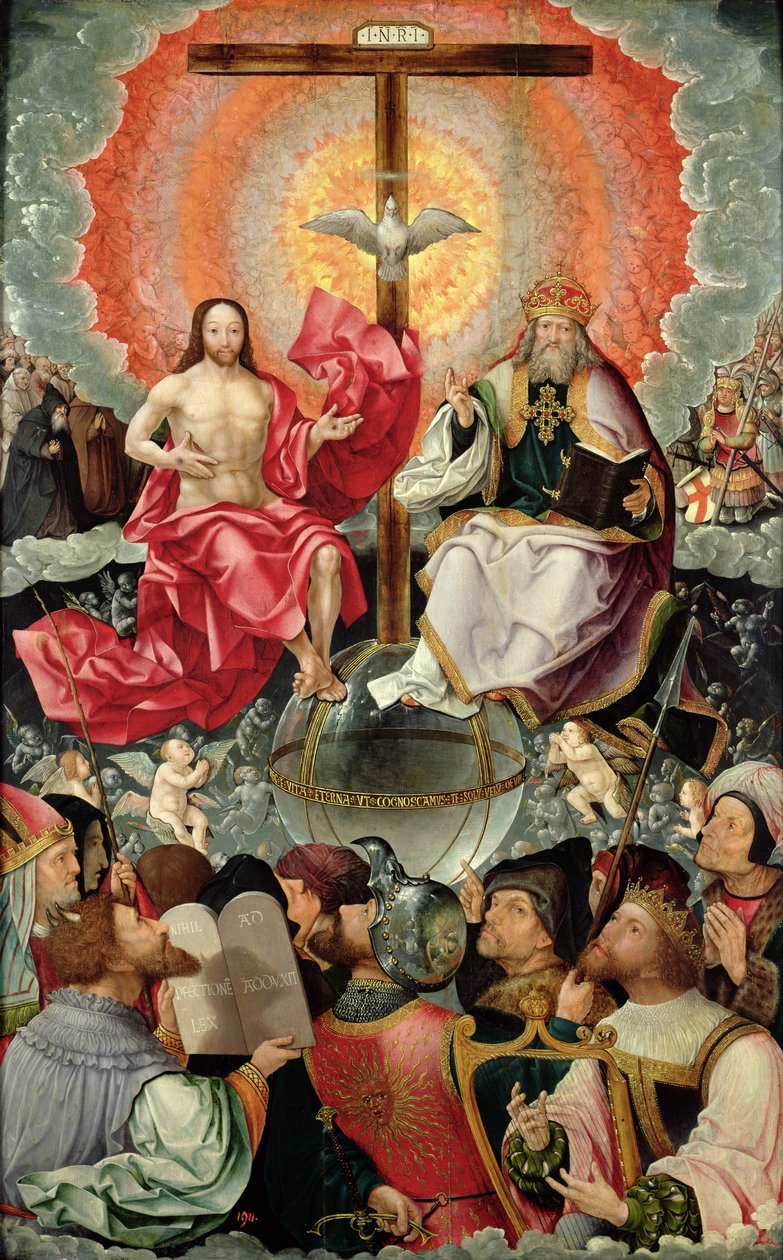 Panneau central du triptyque avec l