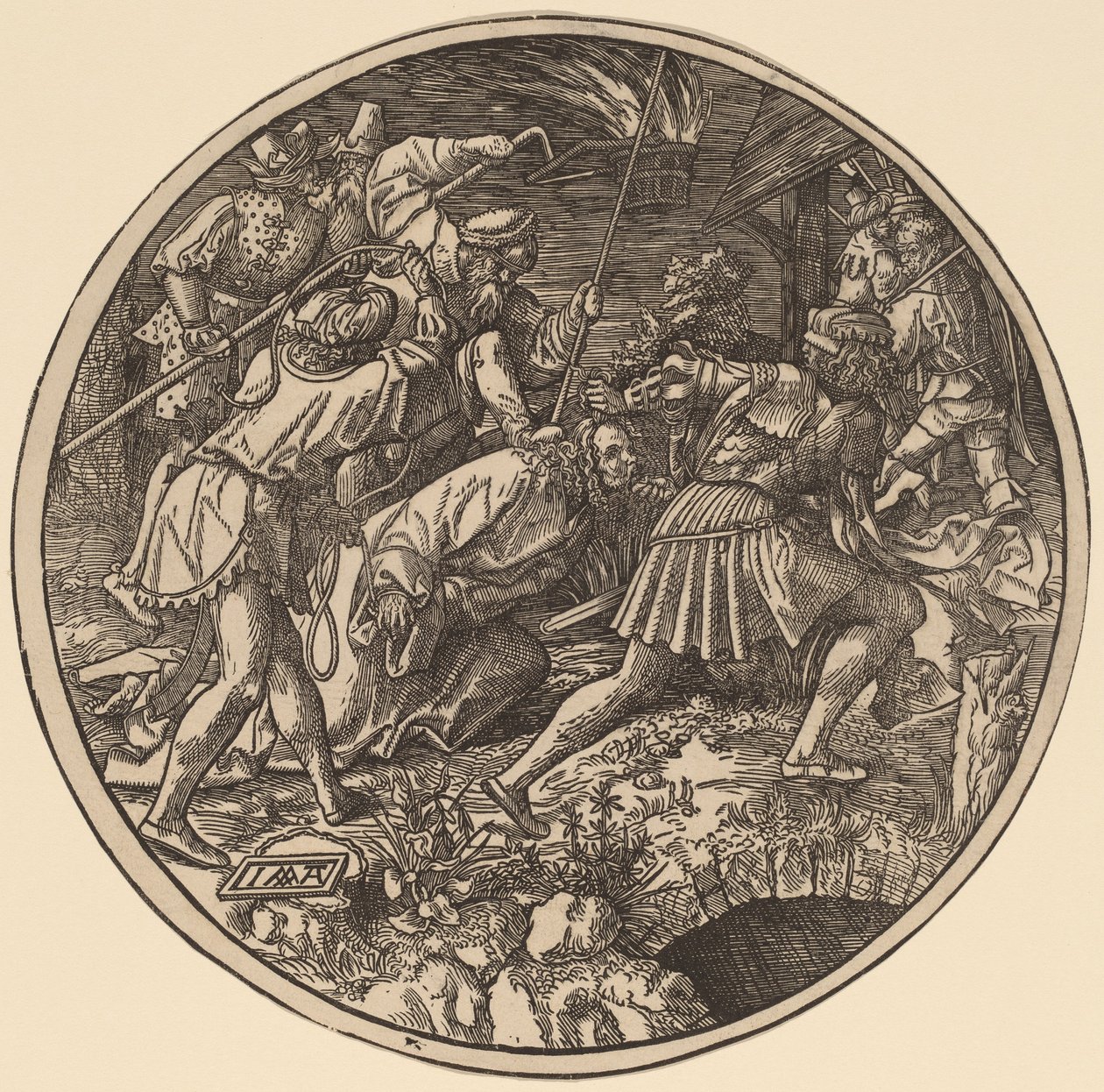 Christ emmené après son arrestation - Jacob Cornelisz van Oostsanen