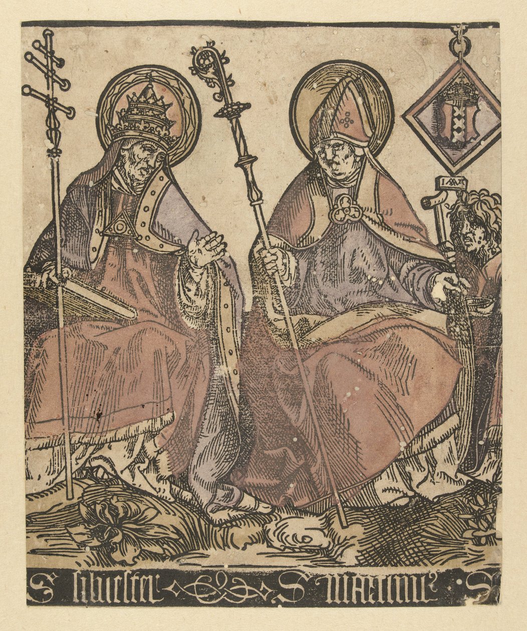 Les saints Sylvestre et Martin - Jacob Cornelisz van Oostsanen