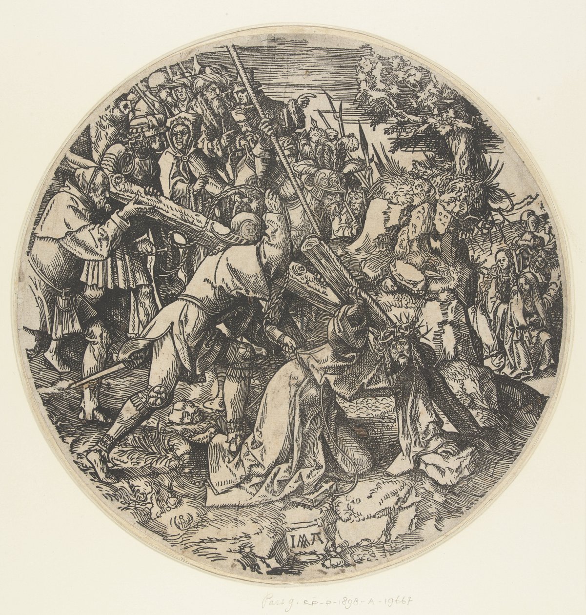 Portement de croix - Jacob Cornelisz van Oostsanen
