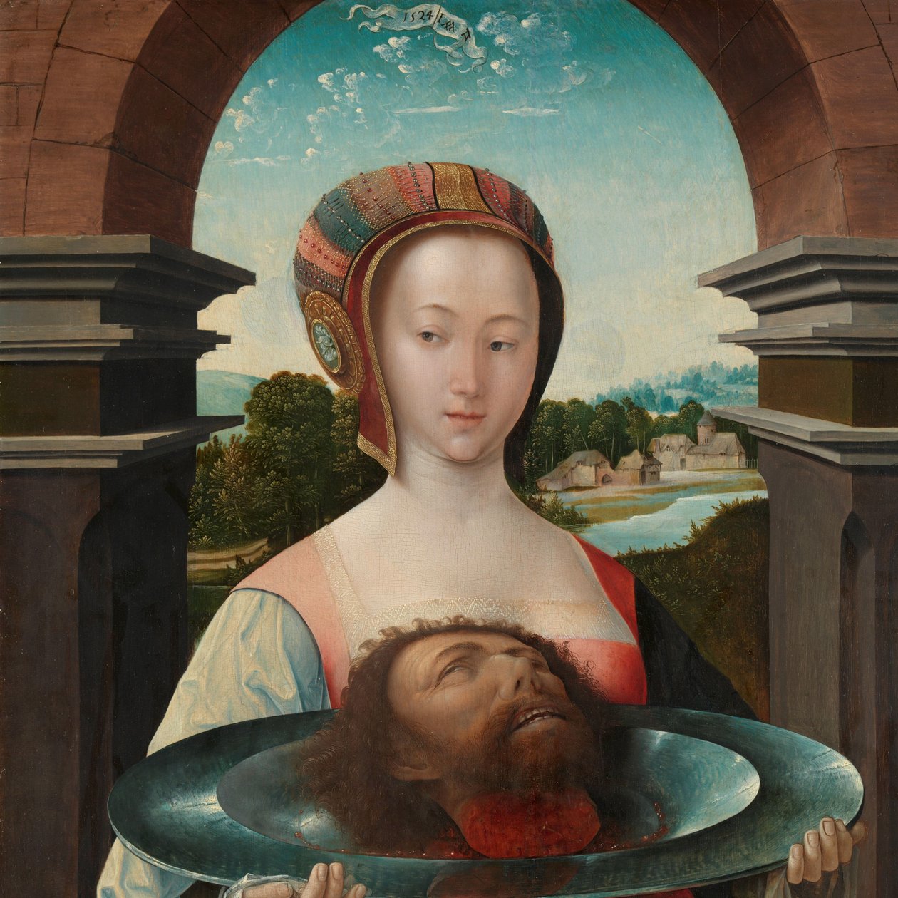 Salomé avec la tête de Jean-Baptiste - Jacob Cornelisz van Oostsanen