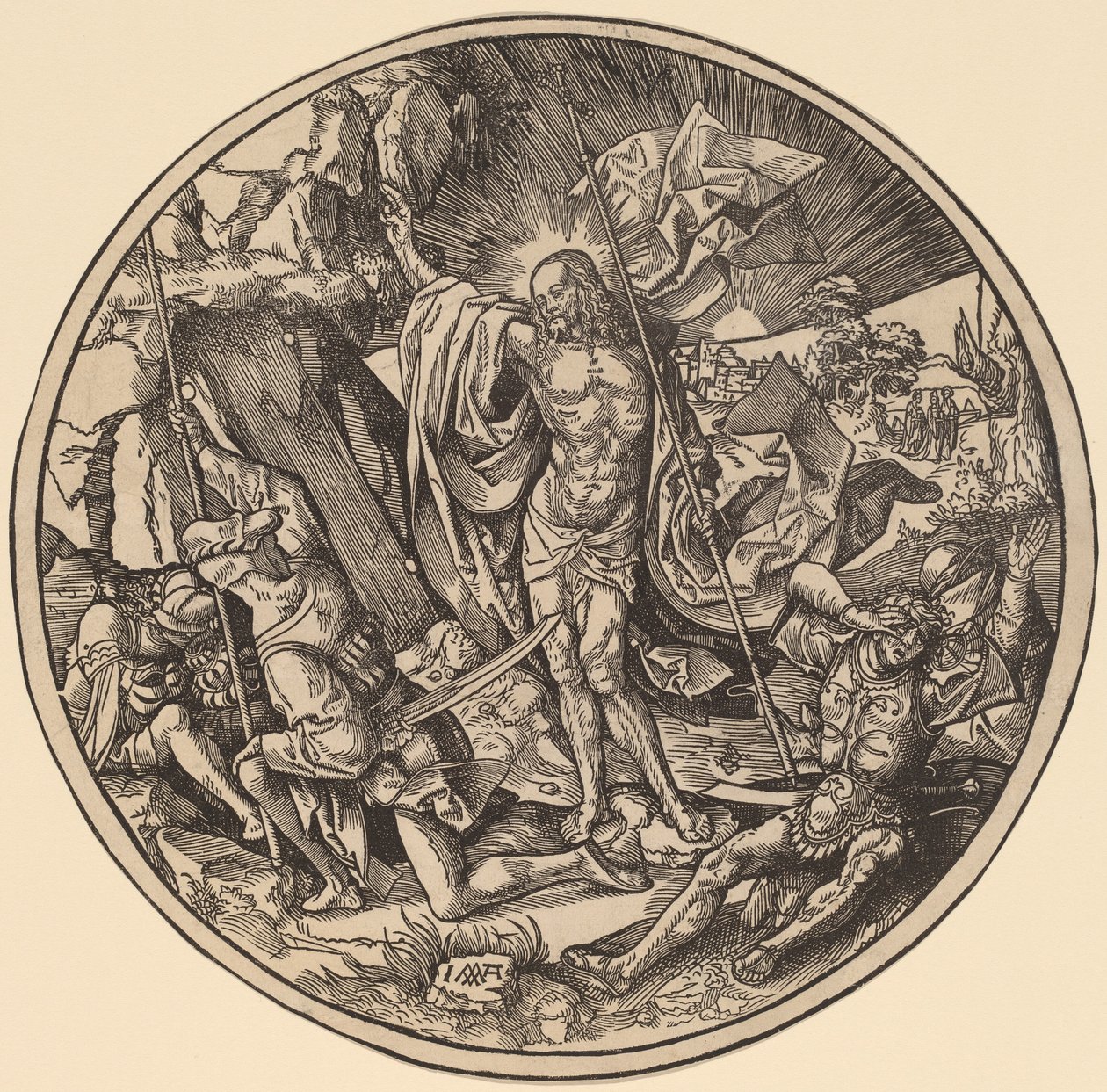 La Résurrection et les Saintes Femmes en route vers le Sépulcre du Christ - Jacob Cornelisz van Oostsanen