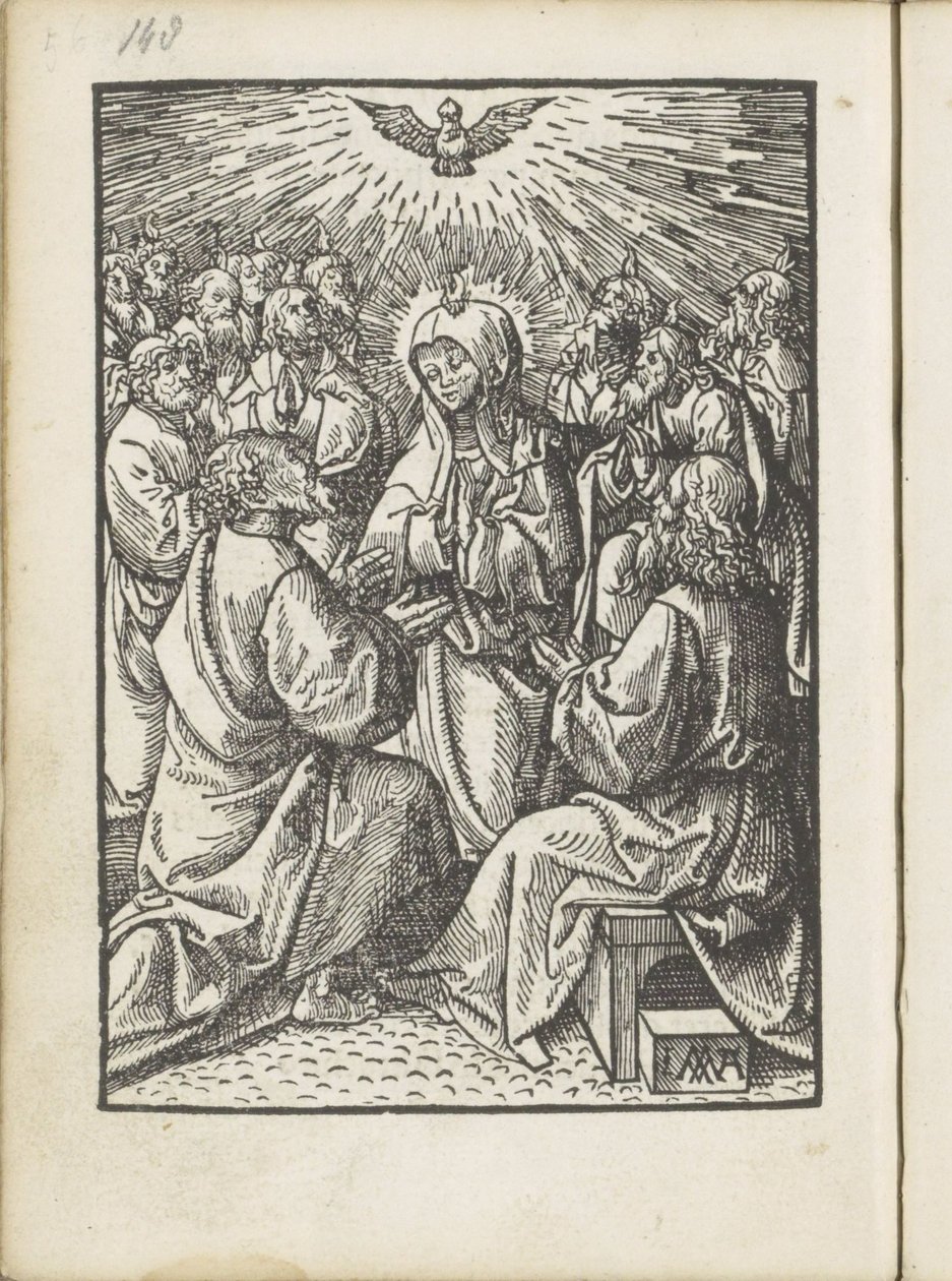 Effusion du Saint-Esprit - Jacob Cornelisz van Oostsanen