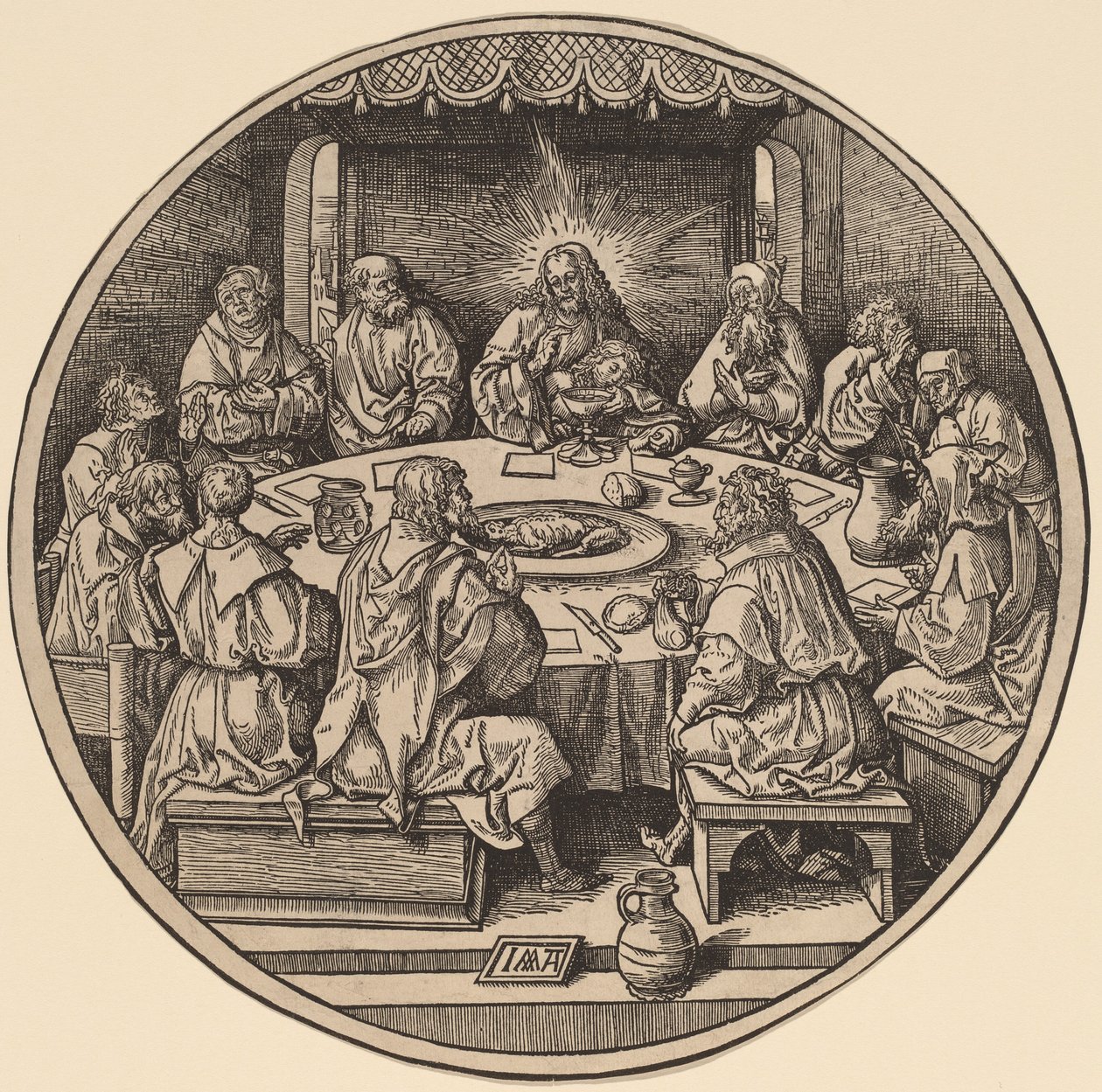 La Cène - Jacob Cornelisz van Oostsanen after Albrecht Dürer