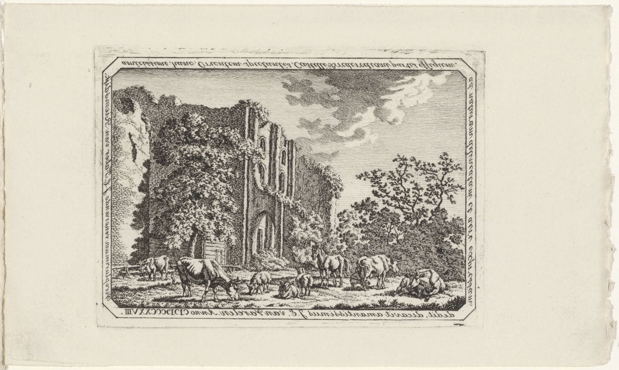 Bétail près des ruines de Brederode - Jacob Elias van Varelen