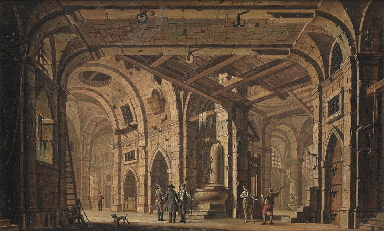 Décoration de prison avec des prisonniers et des gardiens - Jacob Fabris