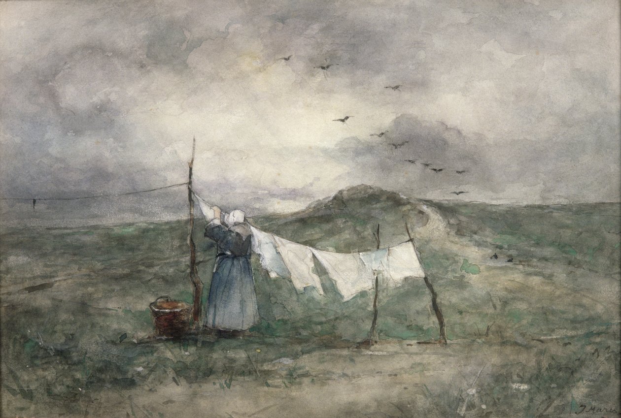 Jour de lessive - Jacob Henricus or Hendricus Maris