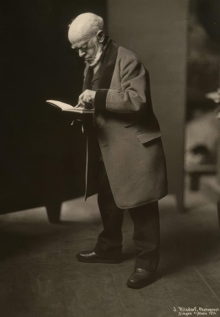 Menzel dessinant / Photo 1904 - Jacob Hilsdorf