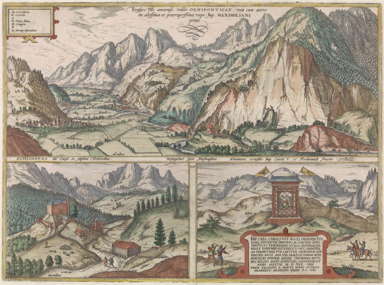 Trois vues dans et autour de la vallée de l
