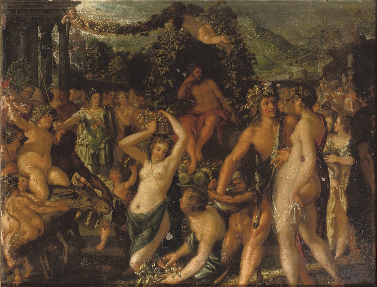 Sine Baccho et Cerere friget Venus - Jacob Hoefnagel