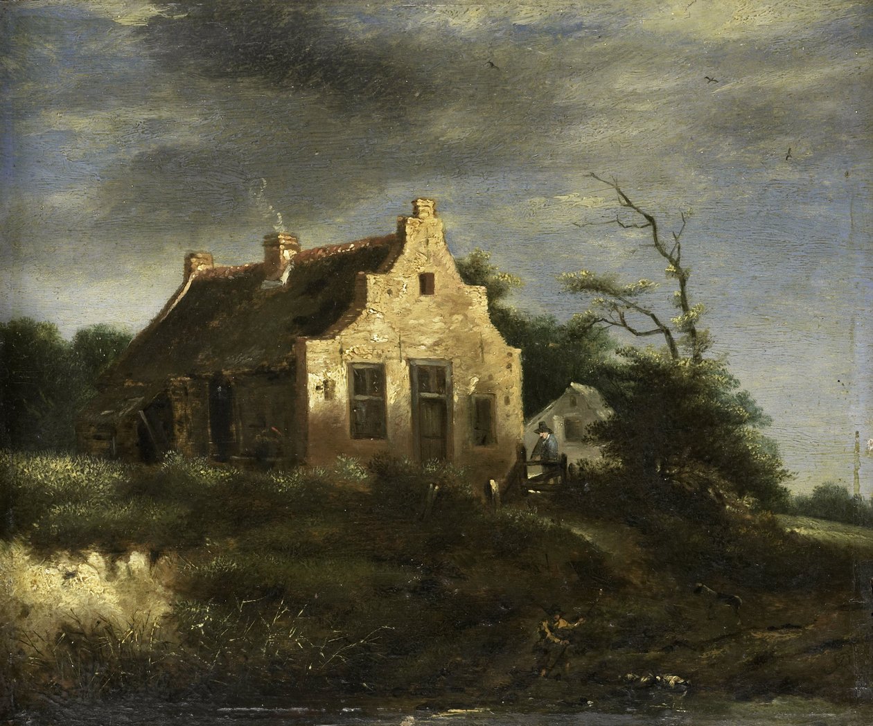 Ferme dans un paysage de dunes boisées - Jacob Isaakszoon van Ruysdael