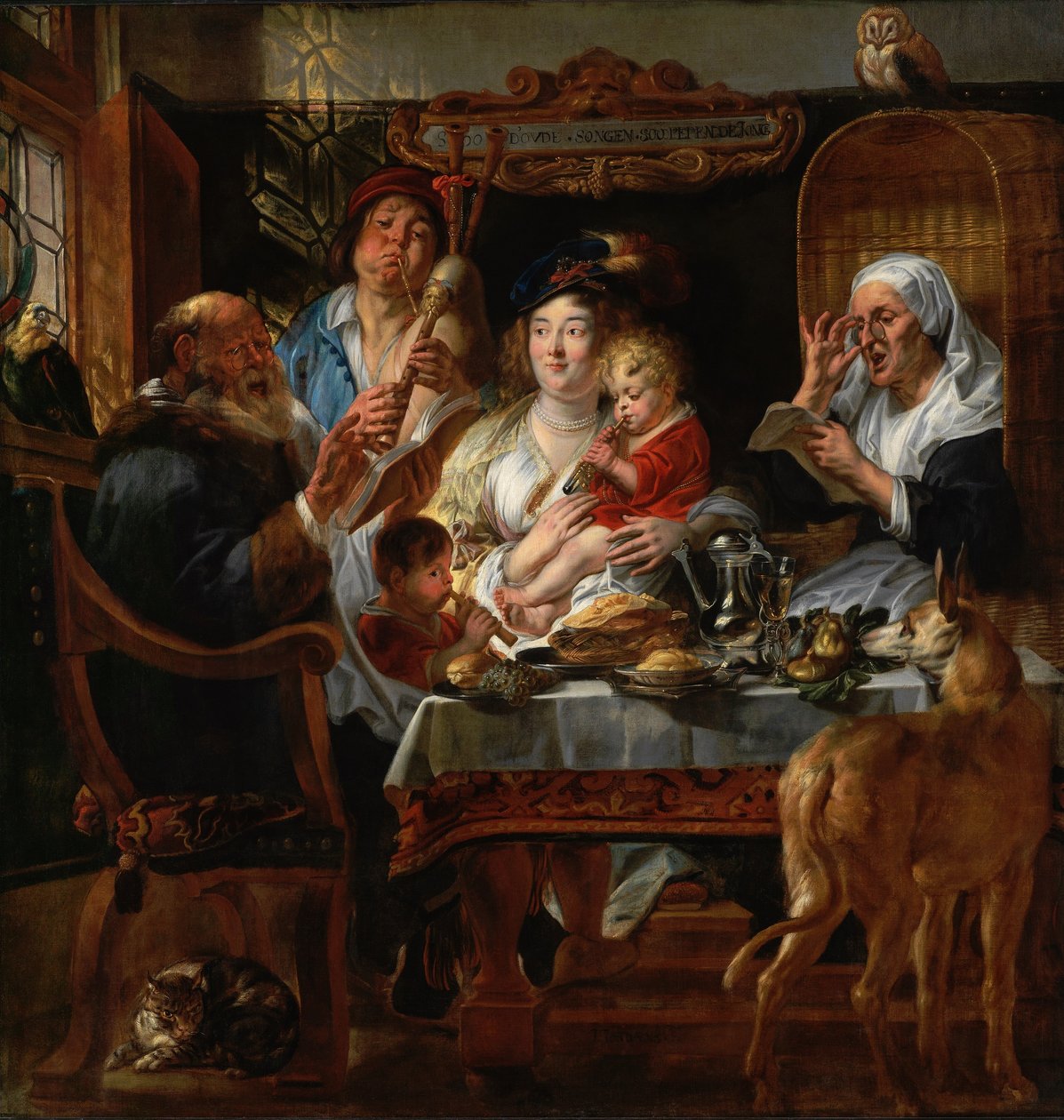 Les vieux chantent, les jeunes aussi - Jacob Jordaens