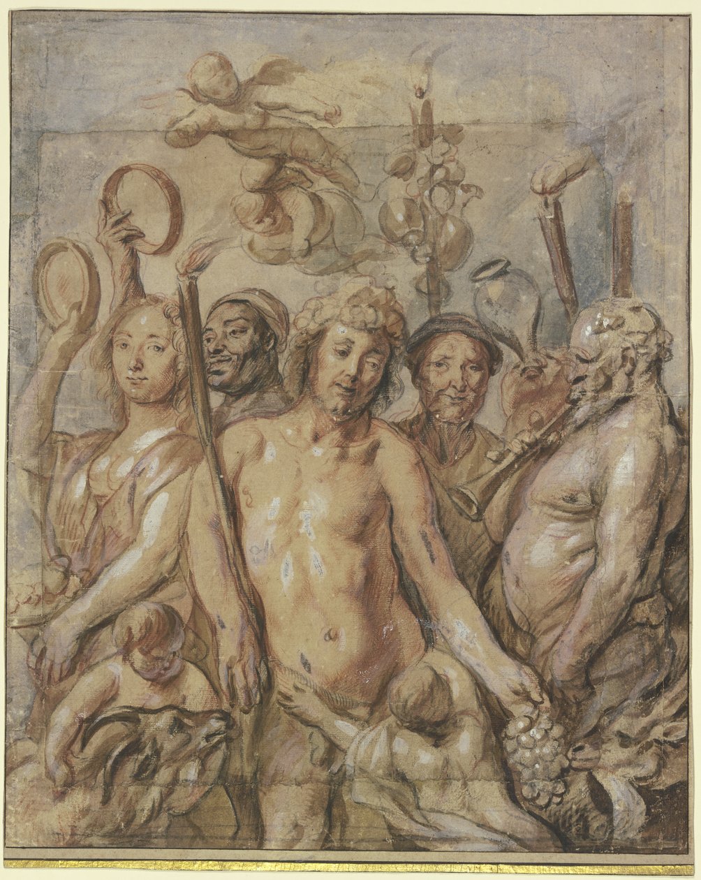 Le cortège des Bacchantes (Le triomphe de Bacchus) - Jacob Jordaens