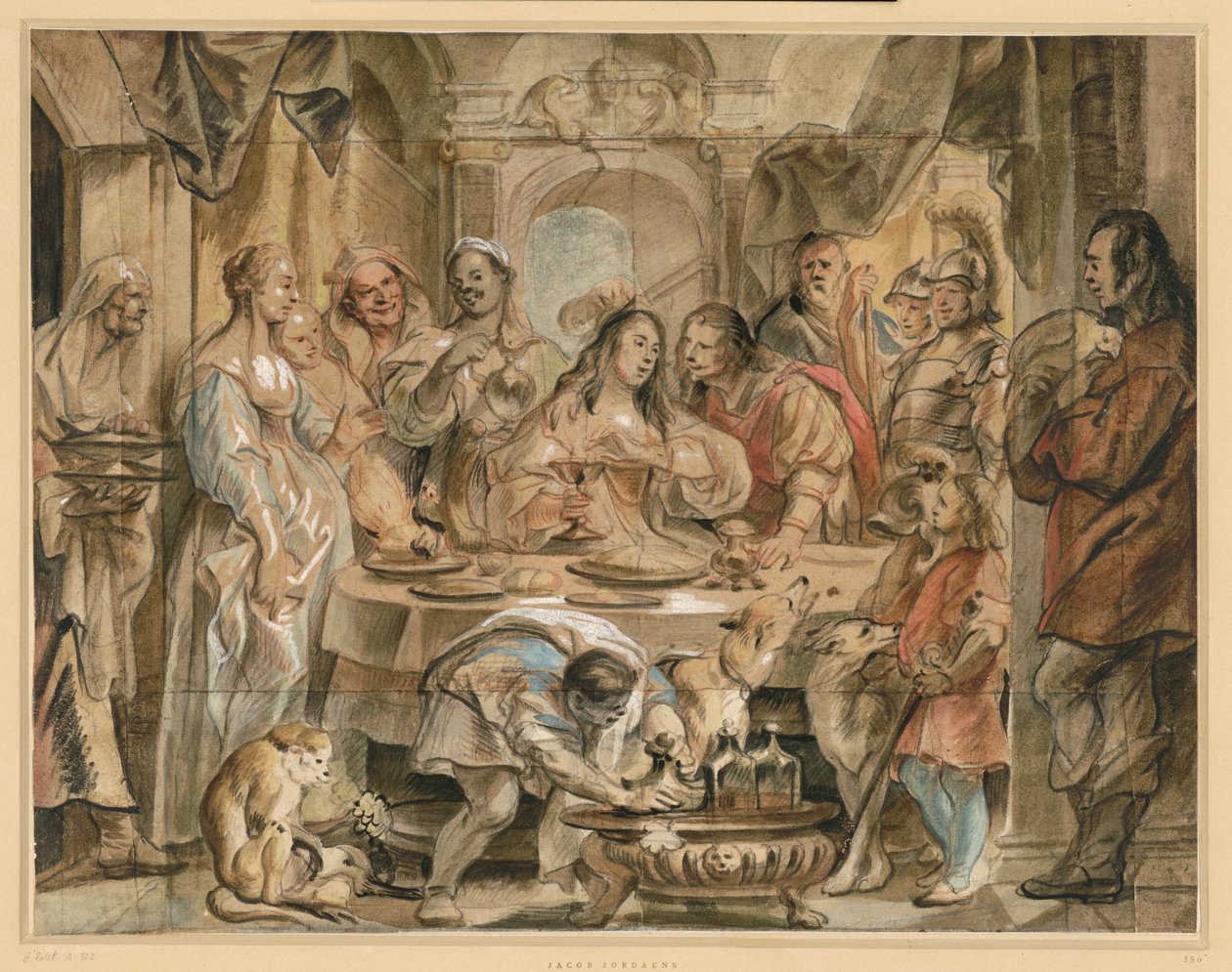 Le banquet de Cléopâtre - Jacob Jordaens