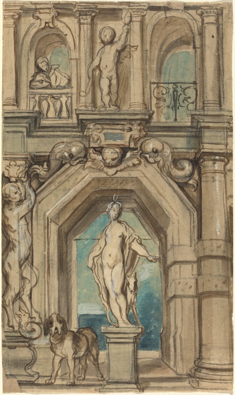 Conception pour une décoration murale [recto] - Jacob Jordaens