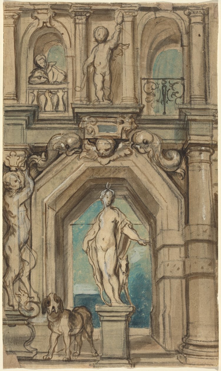 Esquisse pour une décoration murale [recto] - Jacob Jordaens