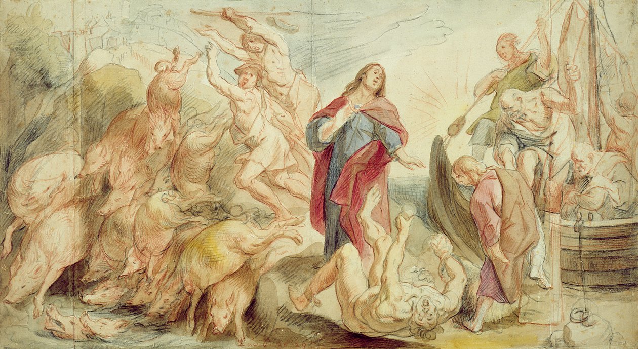 Jésus chassant le diable du possédé - Jacob Jordaens
