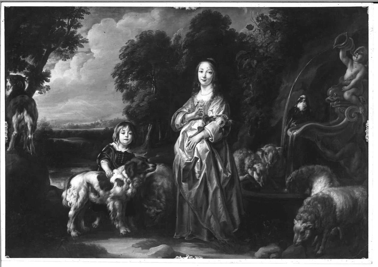 Paysage avec personnages de staffage - Jacob Jordaens