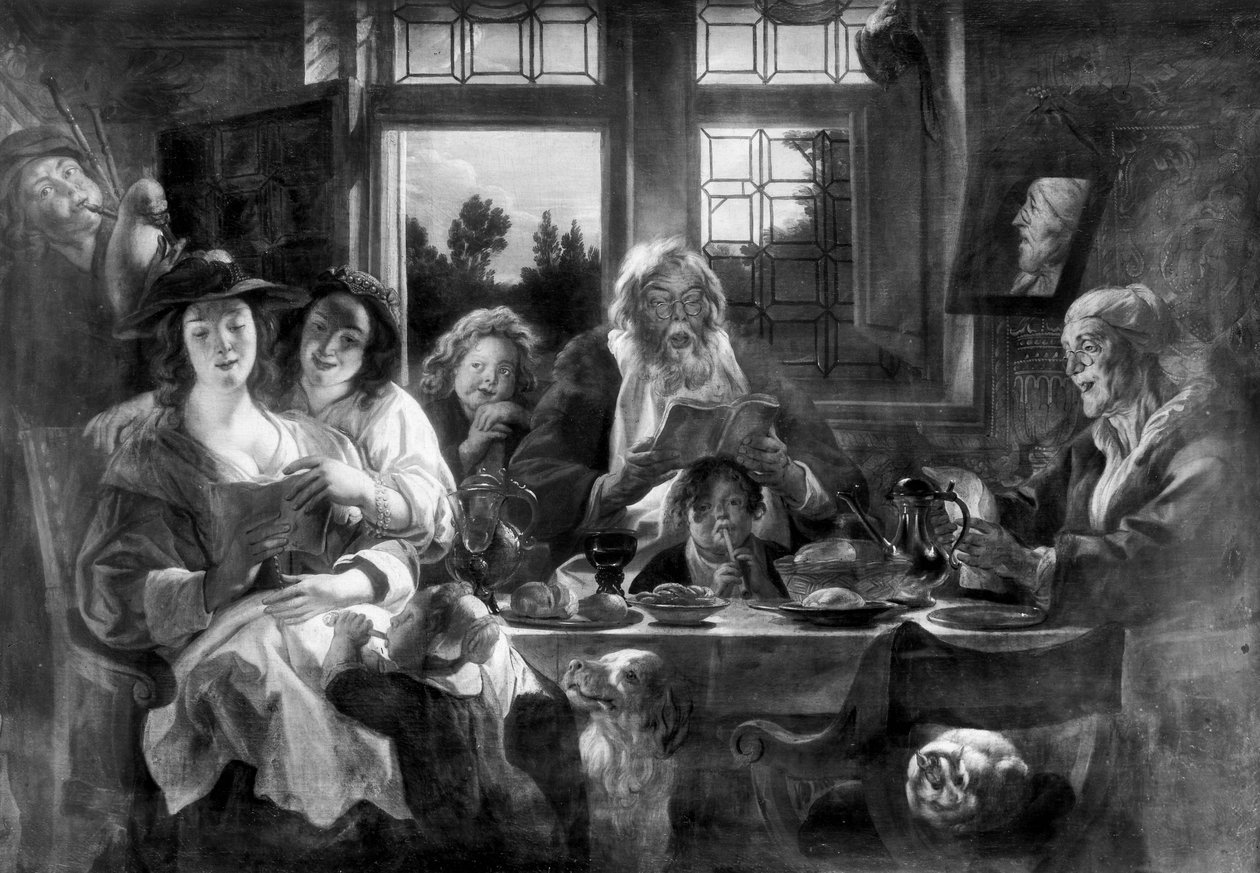 Une compagnie joyeuse - Jacob Jordaens