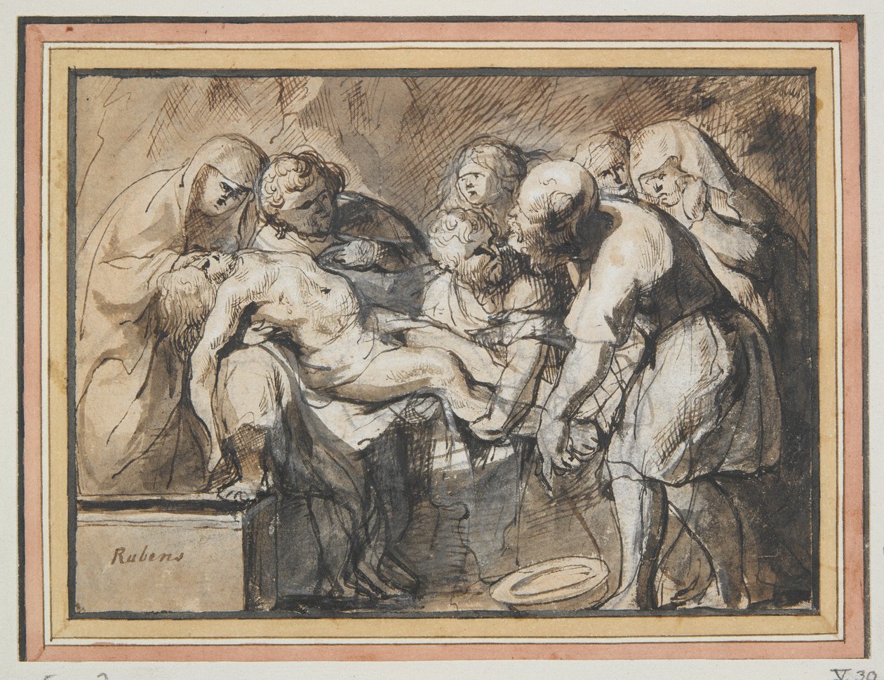 La Mise au tombeau - Jacob Jordaens