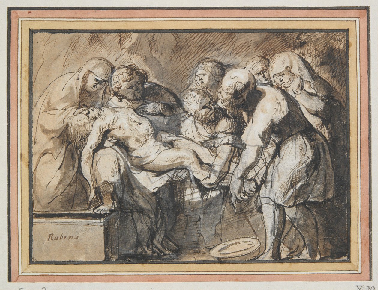 La mise au tombeau - Jacob Jordaens