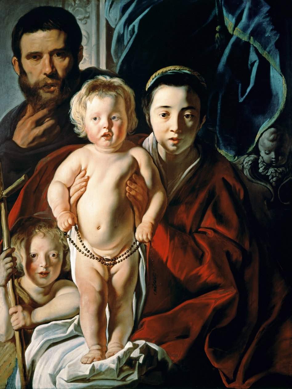 La Sainte Famille avec Saint Jean-Baptiste, vers 1620-25 - Jacob Jordaens