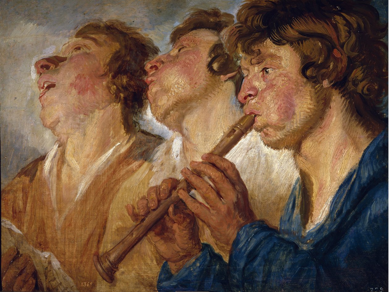 Trois musiciens de rue - Jacob Jordaens