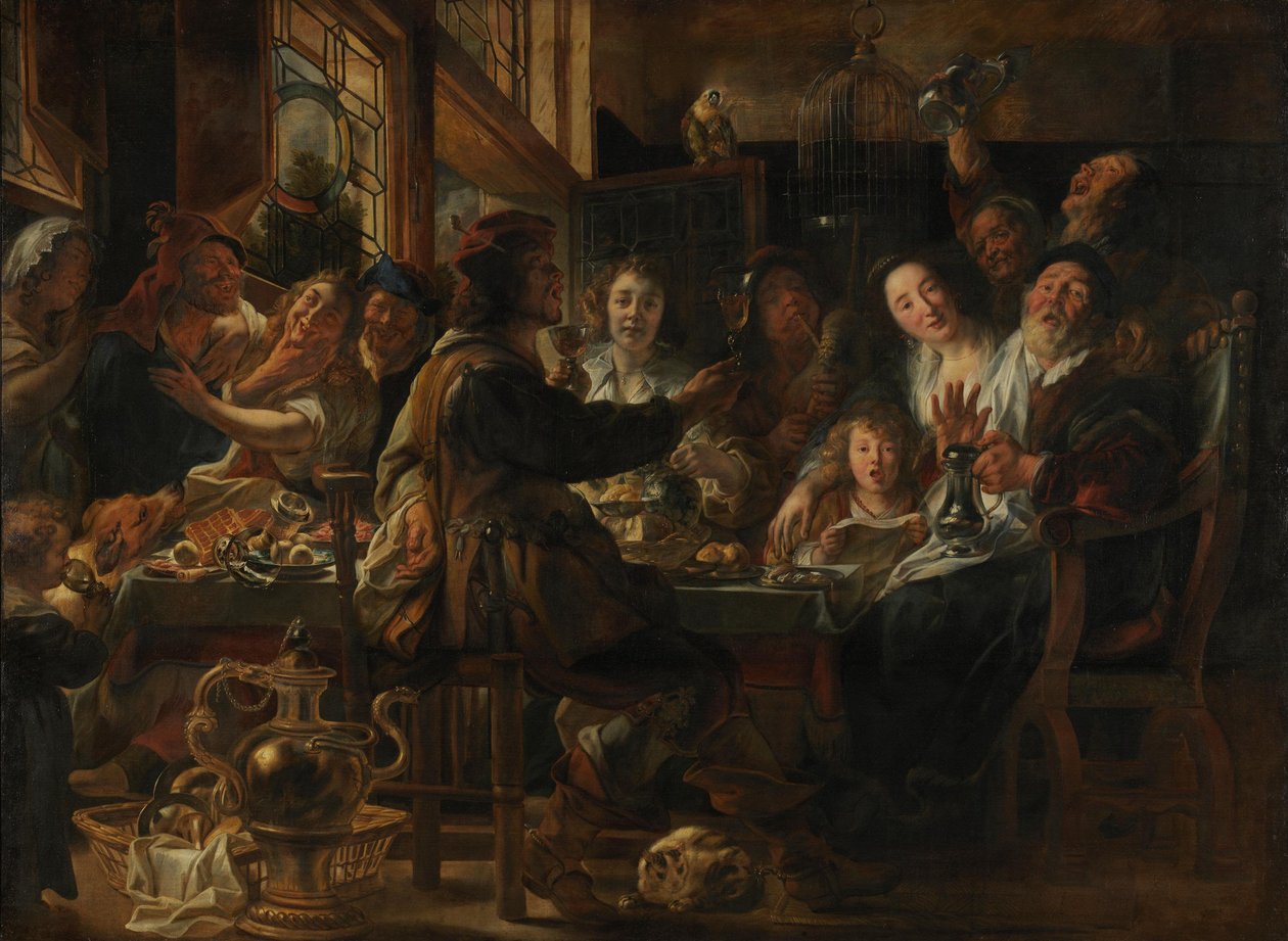 Comme chantent les vieux, ainsi gazouillent les jeunes - Jacob Jordaens