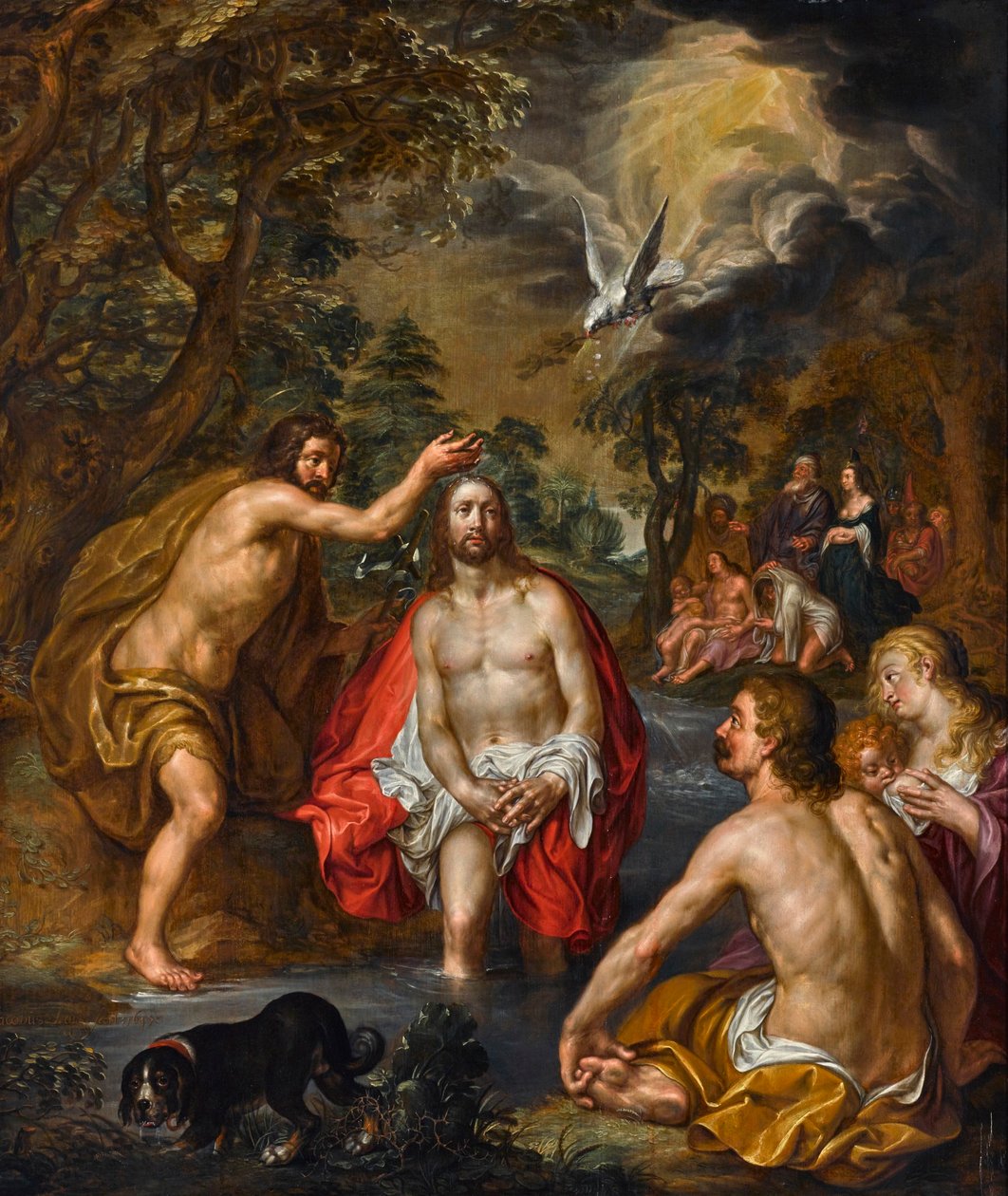 Le baptême du Christ - Jacob Lois