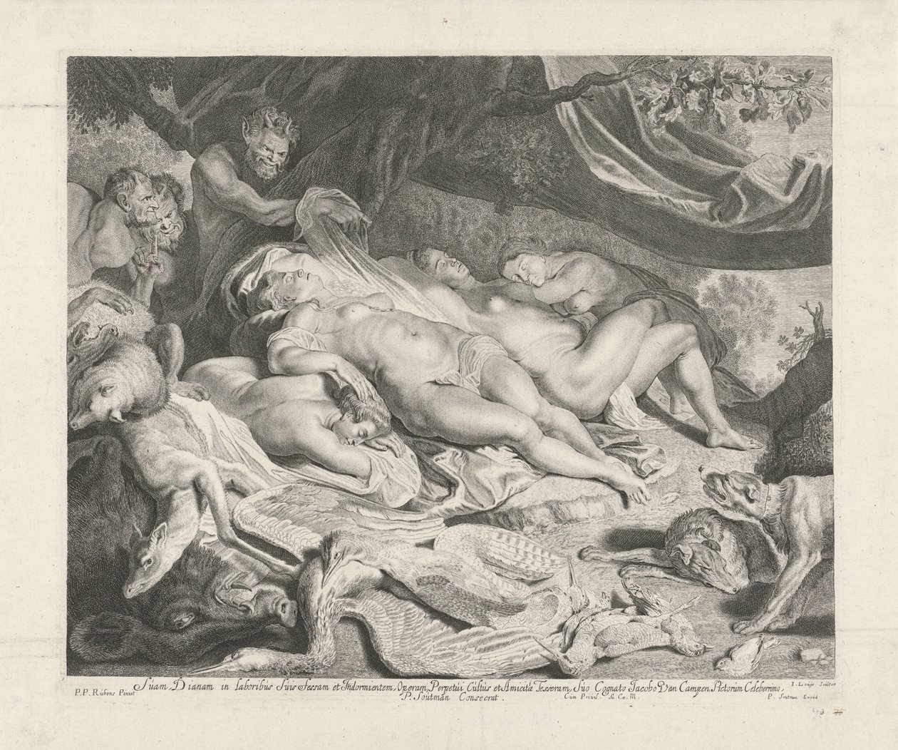 Repos de Diane et de ses nymphes après la chasse - Jacob Louys