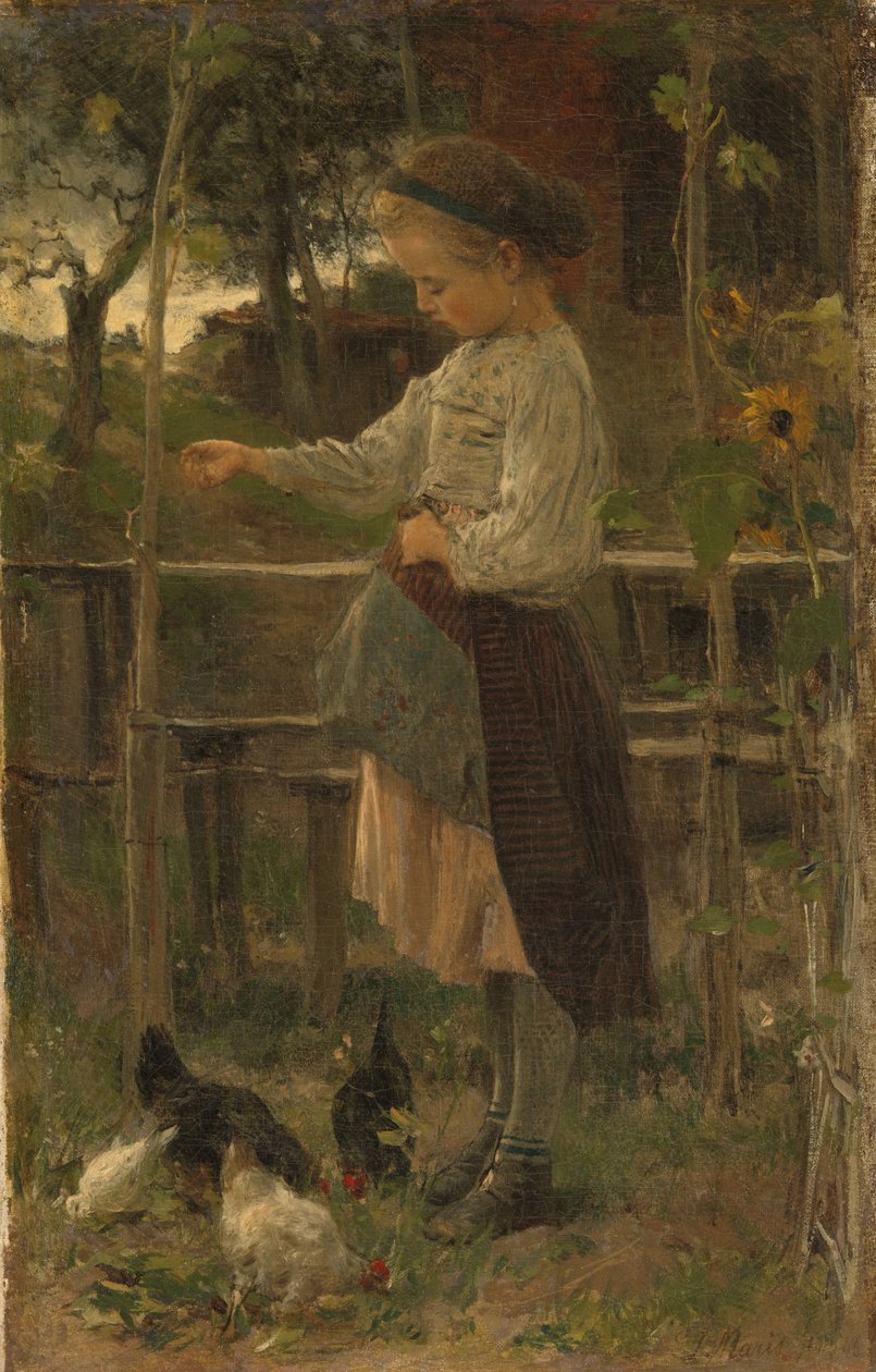 Nourrir les poules - Jacob Maris