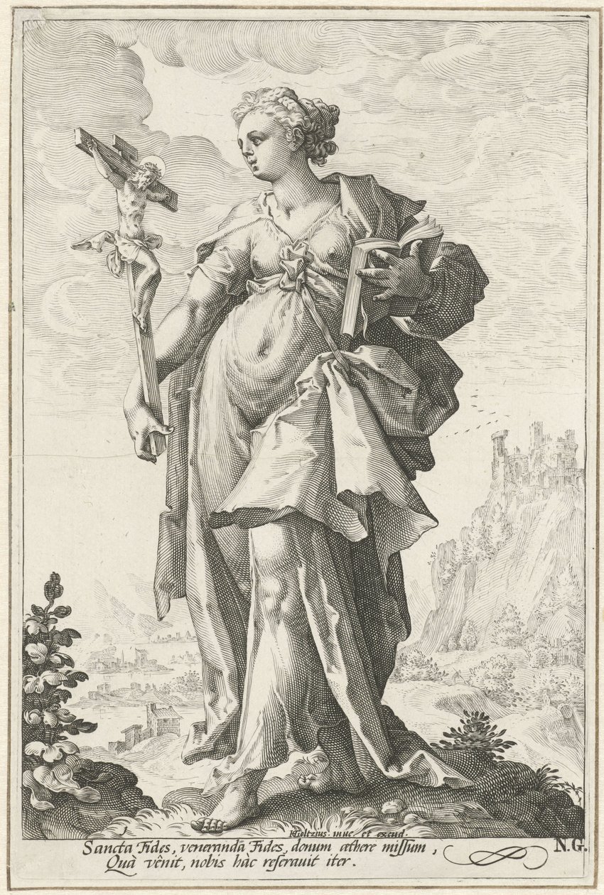 Foi (Fides) - Jacob Matham (attributed to)