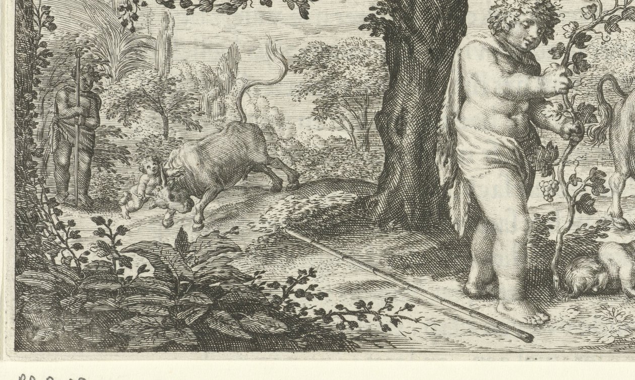 Bacchus et Ampelus - Jacob Matham