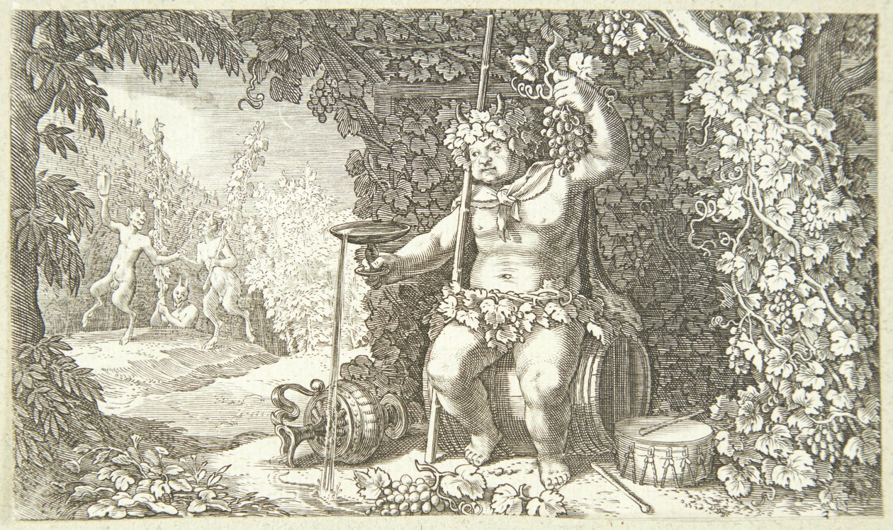 Bacchus comme dieu du vin - Jacob Matham