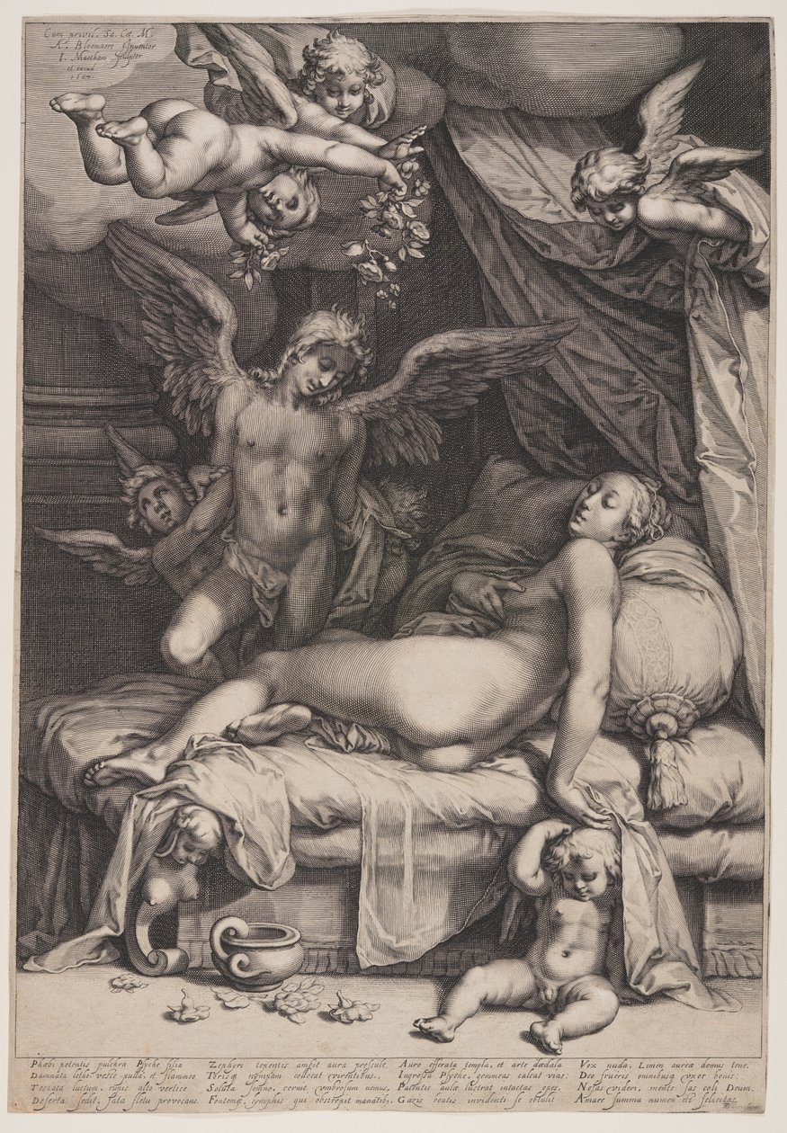 Cupidon et Psyché - Jacob Matham