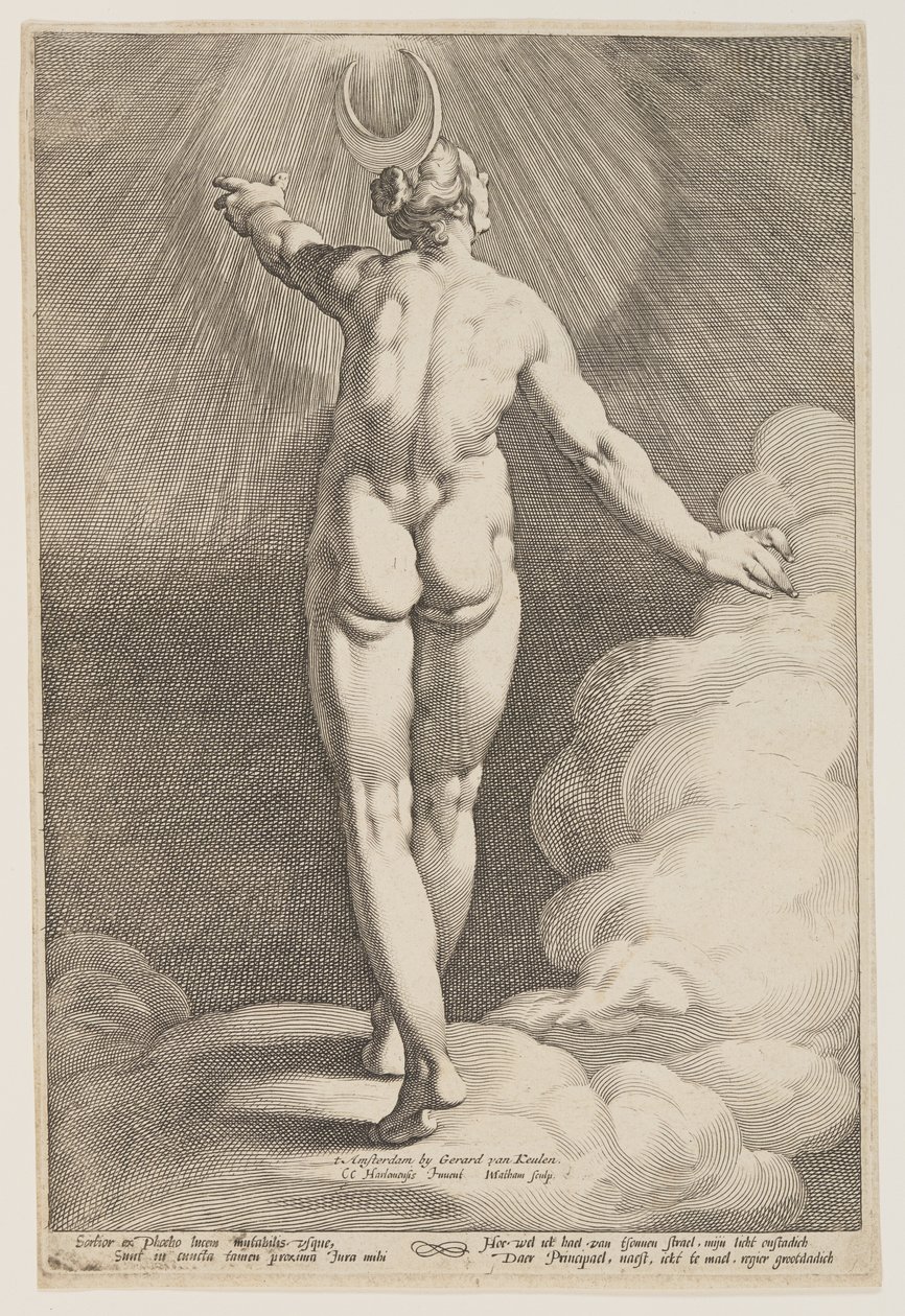 Diana dans les nuages - Jacob Matham