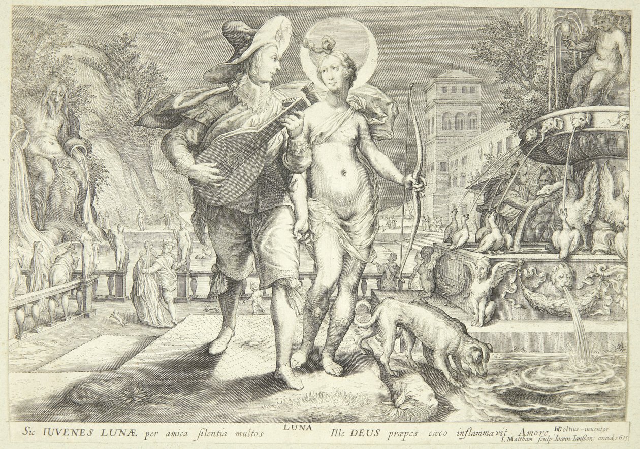Diane en tant que Luna accompagnée d