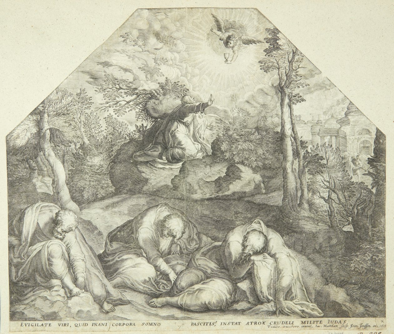 Jésus au jardin de Gethsémani - Jacob Matham