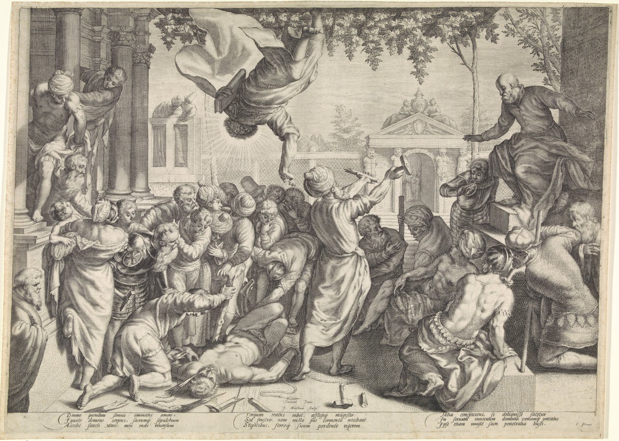 Marcus sauve un esclave de sa torture - Jacob Matham