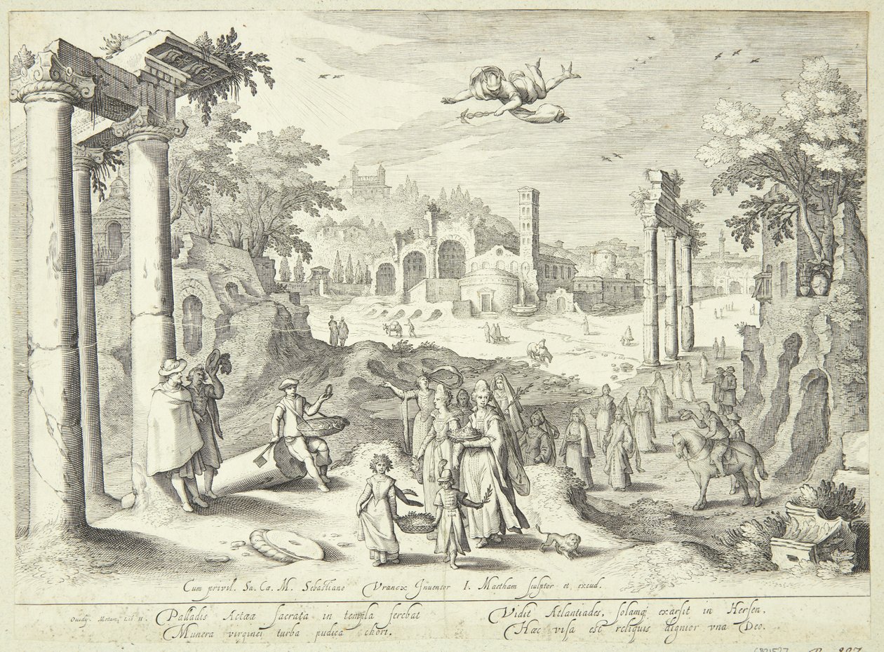 Mercure et Herse - Jacob Matham