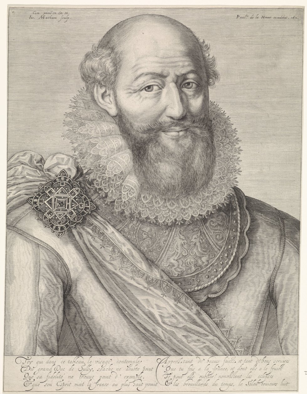 Portrait de Maximilien de Béthune - Jacob Matham